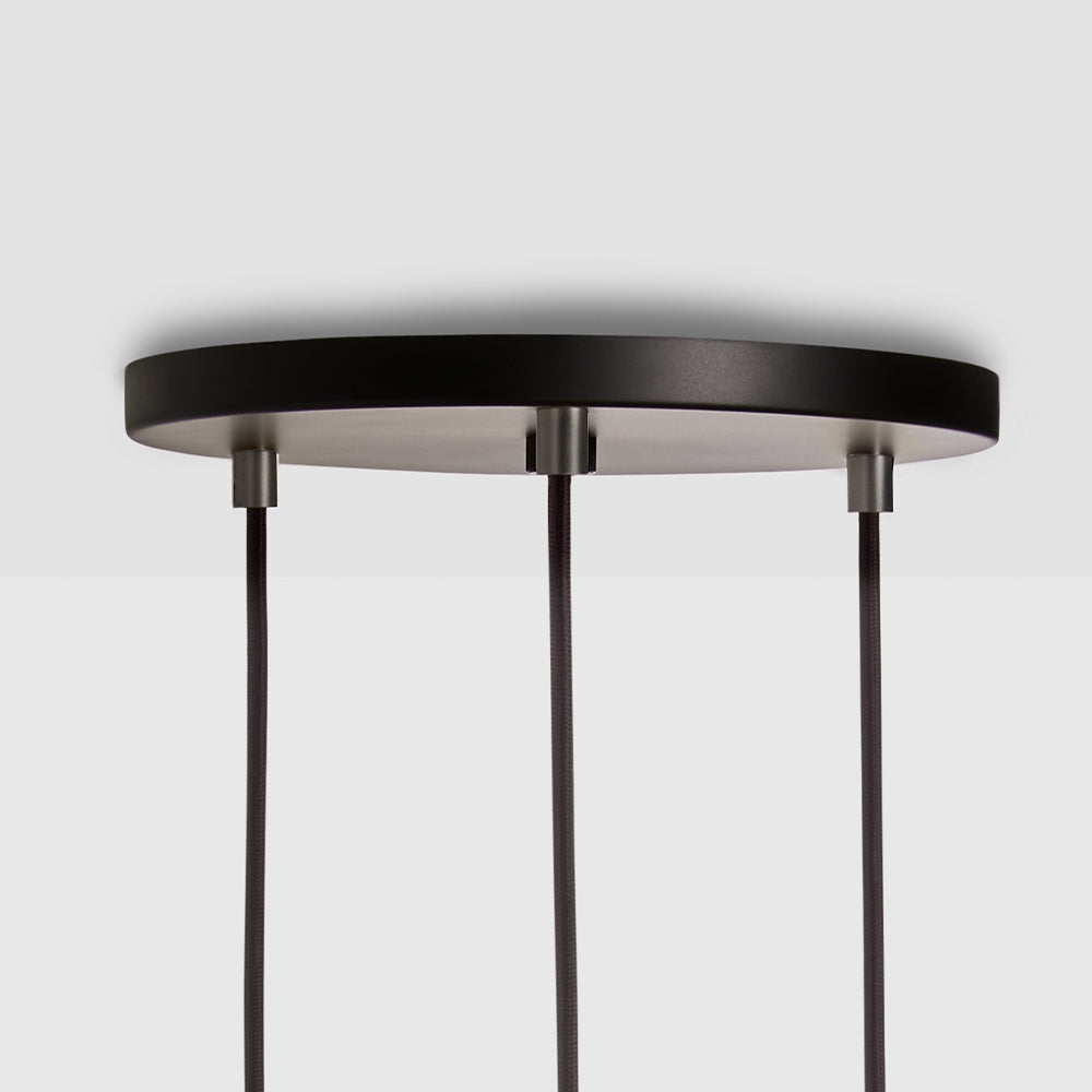 SMALL CANOPY 3 PENDANTS BLACK/GRAPHITE