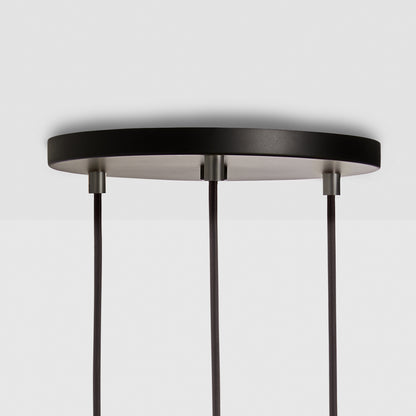 SMALL CANOPY 3 PENDANTS BLACK/GRAPHITE